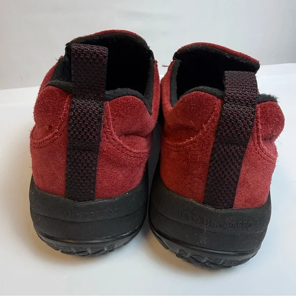 LL Bean Women Red Suede Loafers  7.5 Winter Comfort Shoes Walking Casual Outdoor - Picture 5 of 14